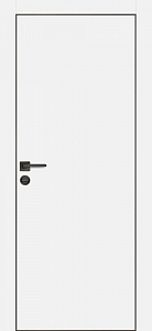 Товар Межкомнатная дверь ПХ-1 черная кромка с 4-х ст. Белый матовый
